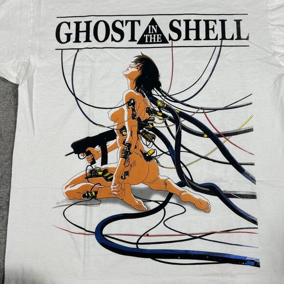 Vintage 90s Ghost in The Shell Size Large Japan Single Stitch Reprint T-Shirt - Picture 3 of 7
